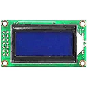 画像: LCD8文字×2行白色抜き文字表示